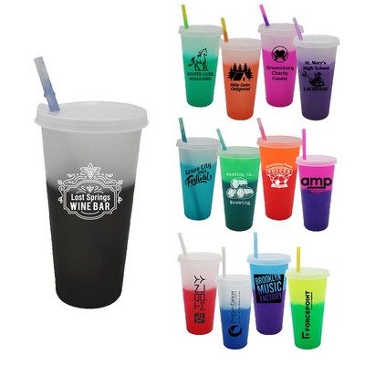 Mood 26 oz. Tumbler with Straw and Lid
